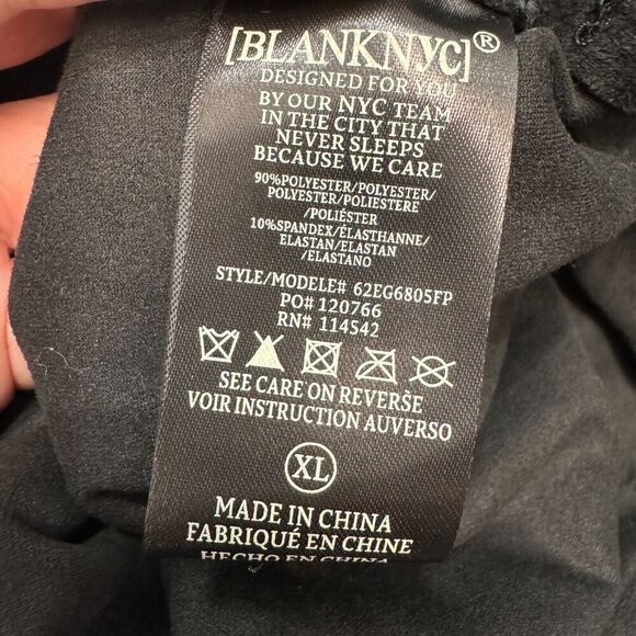 Free People x Blank NYC Vegan Suede Trench Coat Button Front Black Size Small - Picture 15 of 16